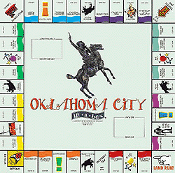 Oklahoma City in a box Opoly Game Board