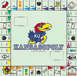 University of Kansas Opoly Game Board