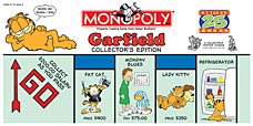 Garfield 25th Anniversary Monopoly Game, odie, fat cat, comic strip