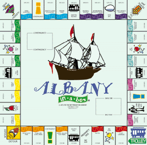 Albany in a box Game Board