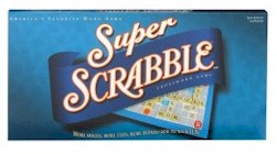 NEW Super Scrabble Board Game with extra pieces, spaces and points