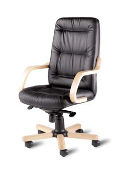 Furniture123 Sovereign 300 Leather Faced Executive Chair product image