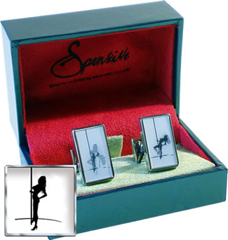 Spensive Dimensions Pole Dancer Cufflinks product image