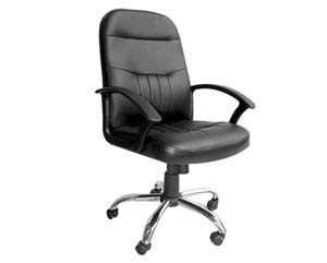Griffin (Leather faced- chrome base executive chair) product image