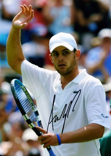 ANDY RODDICK SIGNED 10 x 8 INCH COLOUR PHOTOGRAPH product image