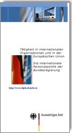 Titelblatt der Broschüre "Berufsziel Ausland"