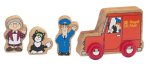 Unbranded Postman Pat Wooden Figure Playset- Born To Play