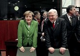 Bundeskanzlerin Merkel und Außenminister Steinmeier