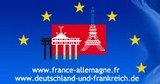 Stilisiert: Eiffelturm und Brandenburger Tor auf dem Logo der Deutsch-Französischen Website