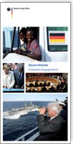 Titelblatt der Broschüre "Deutschlands Globales Engagement"