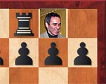 Kasparov on g8