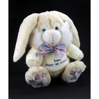 Message Bunny Blue Lettering product image