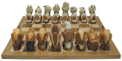Tagua Collector's Chess Set - Straight View.