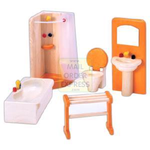 John Crane Ltd PINTOY Wooden Dolls House Furniture Bathroom product image