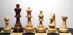 The Classic Staunton chess set a superbly priced double weighted chessmen with free leather storage pouch!