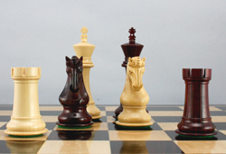 The Chetak, a superb staunton chess set with beautifully carved mane and forlock.
