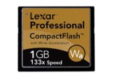 Lexar Professional Series 133X Compact Flash Card - 1GB product image