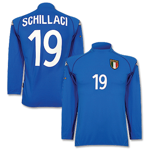 Kappa 02-03 Italy Home L/S shirt + No.19 Schillachi product image