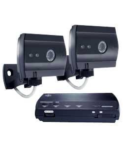 GET Black and White Twin CCTV Camera System product image