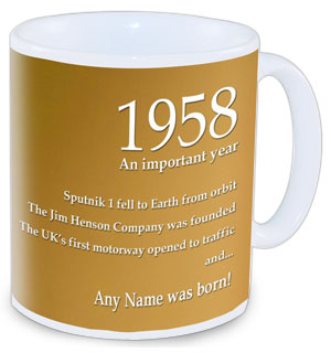 50th Birthday Radio Theme Personalised Mug product image