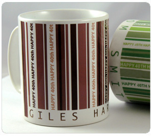 Getting Personal Personalised 40th Birthday Barcode Mug product image