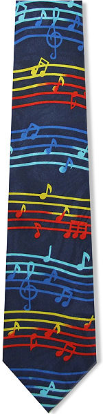 music Notes Multi-Coloured Tie product image