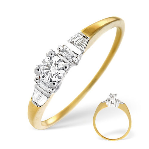Saul Anthony 0.50 Ct Five Stone Certified Diamond Ring In 18 Carat Yellow Gold- H / SI1 product image