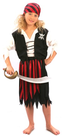 Value Costume: Pirate Girl Wench (Small 3-5 yrs) product image