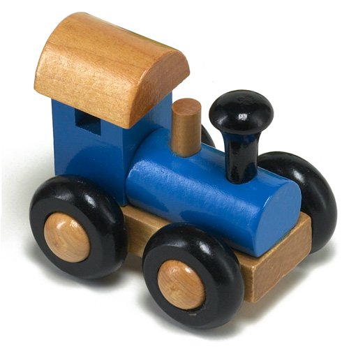 Orange Tree Toys Blue Steam Engine Wooden Toy product image