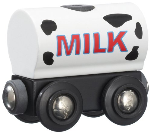 BRIO 33547 Wooden Railway System: Milk Wagon- Brio product image
