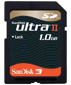 sandisk Ultra II SD Memory Card 1GB product image