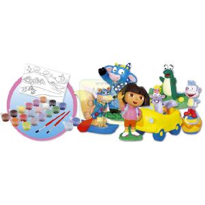 Born To Play Dora The Explorer Mould and Paint 6 Figures product image