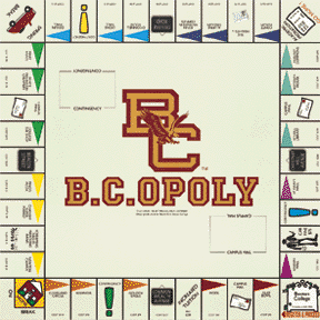 Boston College Monopoly Game Board