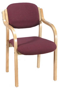 Trexus Armchair Wood Upholstered Stackable Seat product image