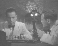 Humphrey Bogart and Peter Lorre Playing Chess