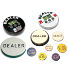Poker Dealer Buttons, Dealer Pucks, and Lammers