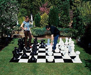 Giant Chess Set and Board