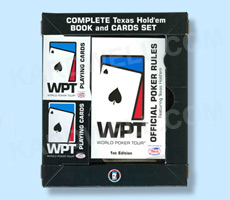World Poker Tour Book Sets with 2 Decks of WPT Playing Cards