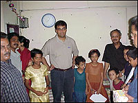 Vishy surrounded young fans