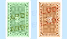 Kem Casino  Seconds Playing Cards in Green and Brown