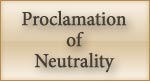 The Proclamation of Neutrality