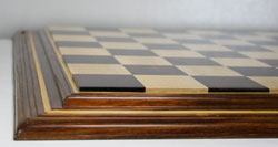 Luxury Raised 23" Roman Ogee style chessboard with 2 3/8" squares