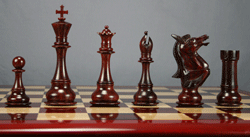 Napoleon Knight Budrosewood Chess Set