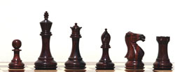 Stallion Knight 4" King Rosewood Chessmen