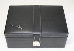 This brand new leather chest has been designed for elegance and strength.
