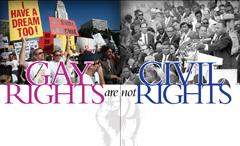 Gay Rights are not Civil Rights