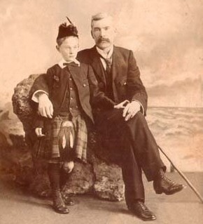 Robert Fergusson Strong with his son, Robert Fergusson Strong