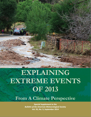 The report, "Explaining Extreme Events of 2013 From a Climate Perspective," can be viewed online. (Credit: Bulletin of the American Meteorological Society)