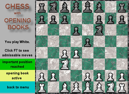 Chess with Opening Books