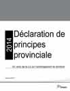 Déclaration de principes provinciale de 2014